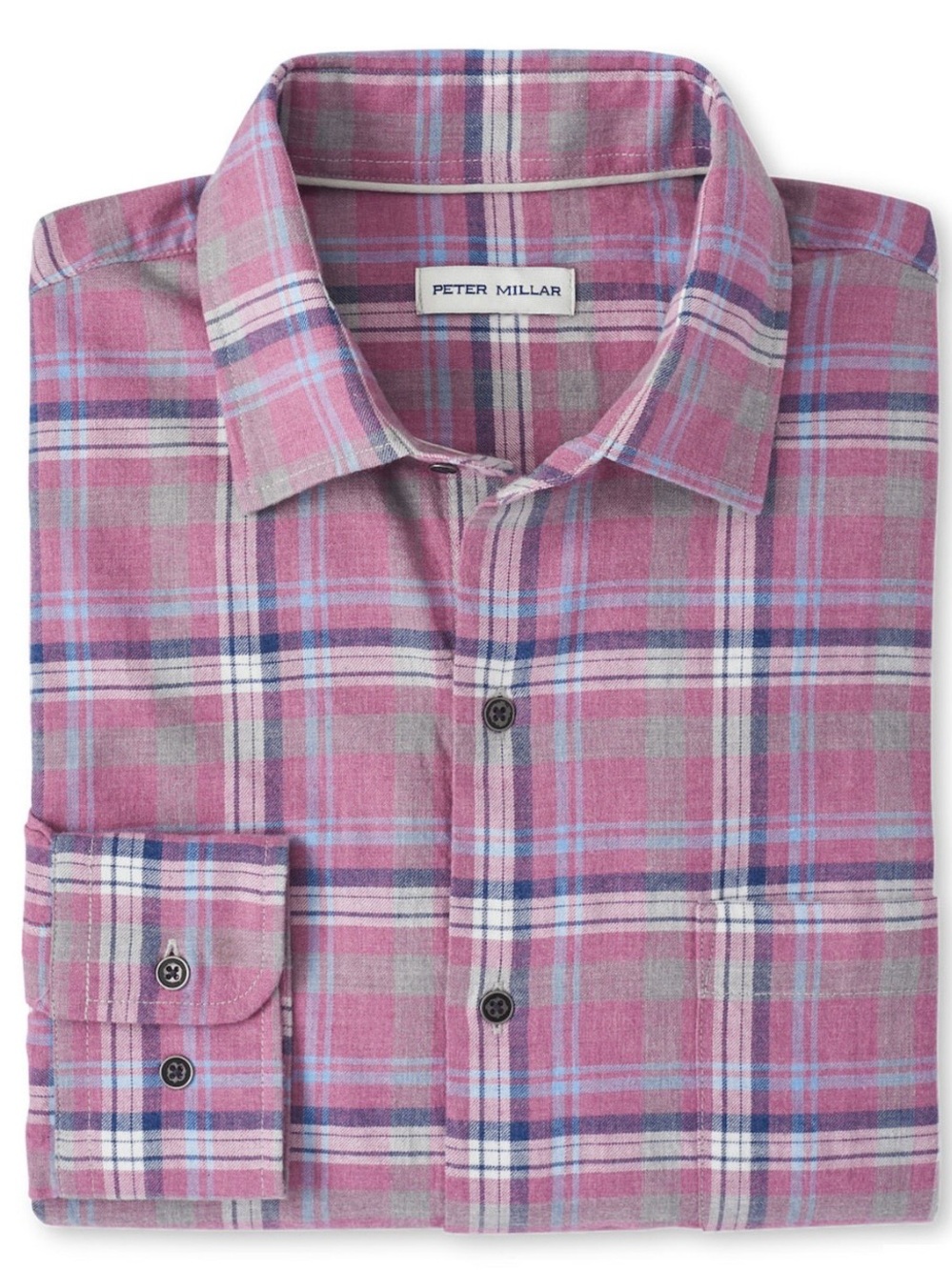 Peter Millar Men's Radish Iron Way Cotton Sport Shirt Sz L